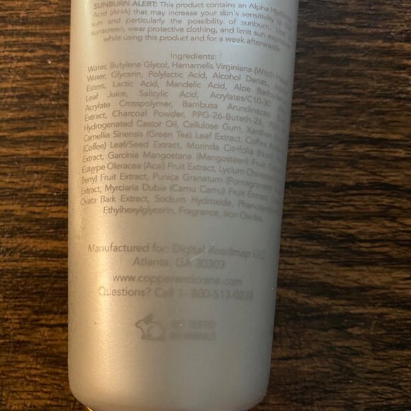 Copper+Crane Charcoal Body Polish 120ml 4 fl. oz NEW Activated Bamboo Botanicals - Picture 7 of 7